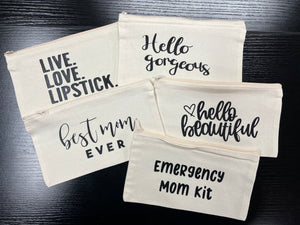 Canvas Makeup Bag