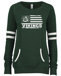 Evergreen Flag Women's Crewneck w/ Pocket