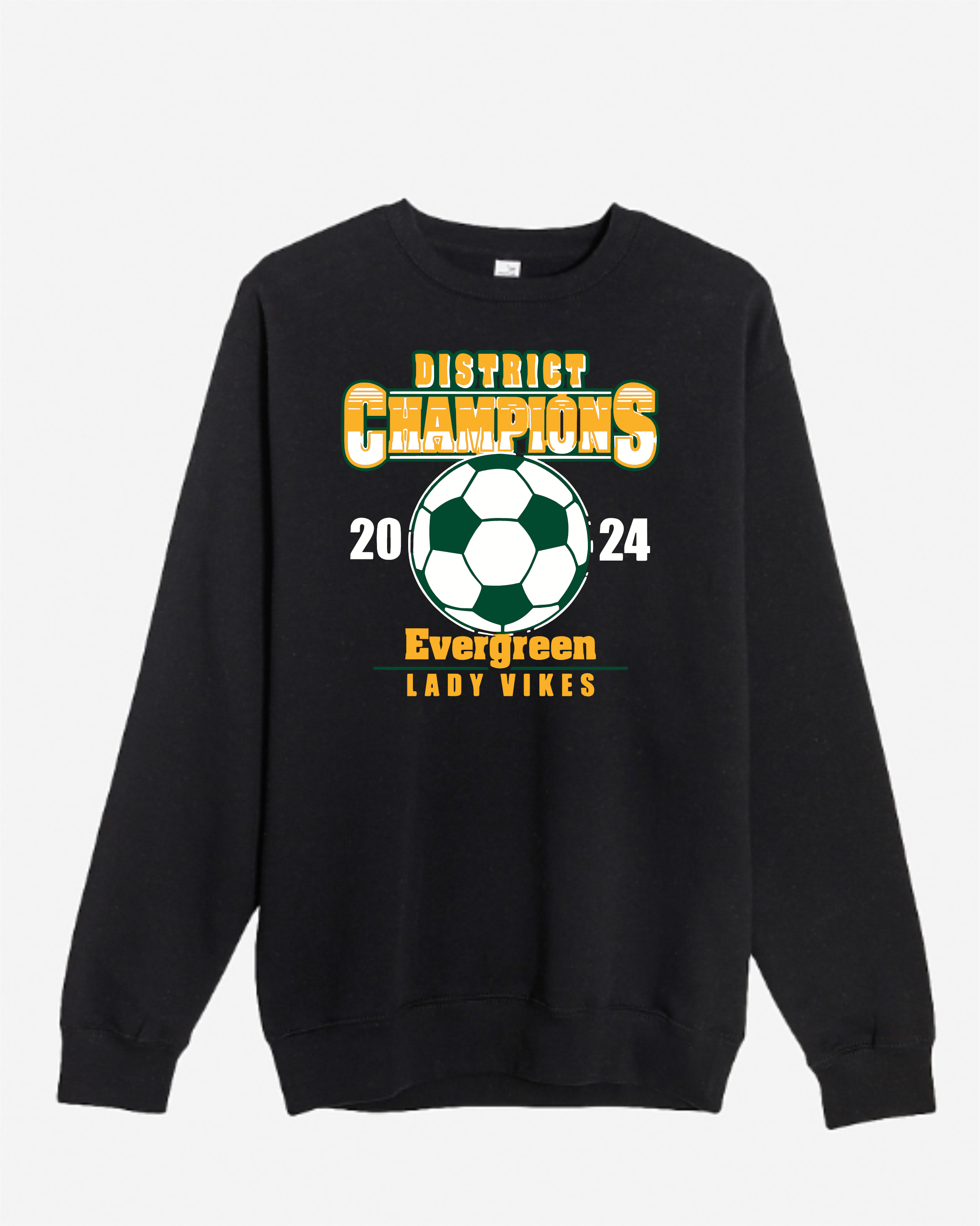 EVG Lady Vikes Soccer - District Champs Crewneck