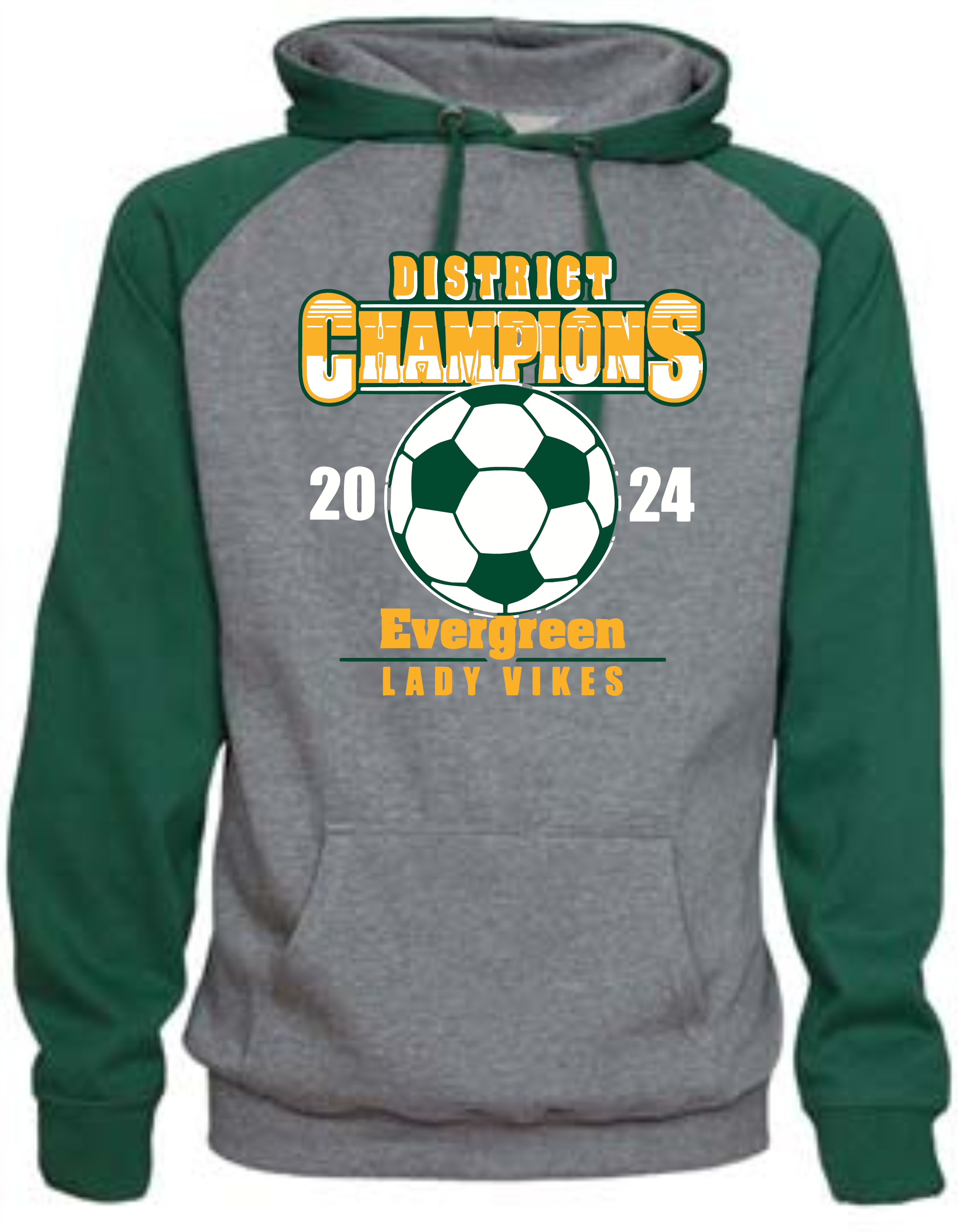 EVG Lady Vikes Soccer - District Champs Hood