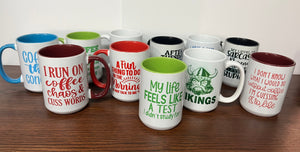 15oz Coffee Mugs - INVENTORY REDUCTION SALE -