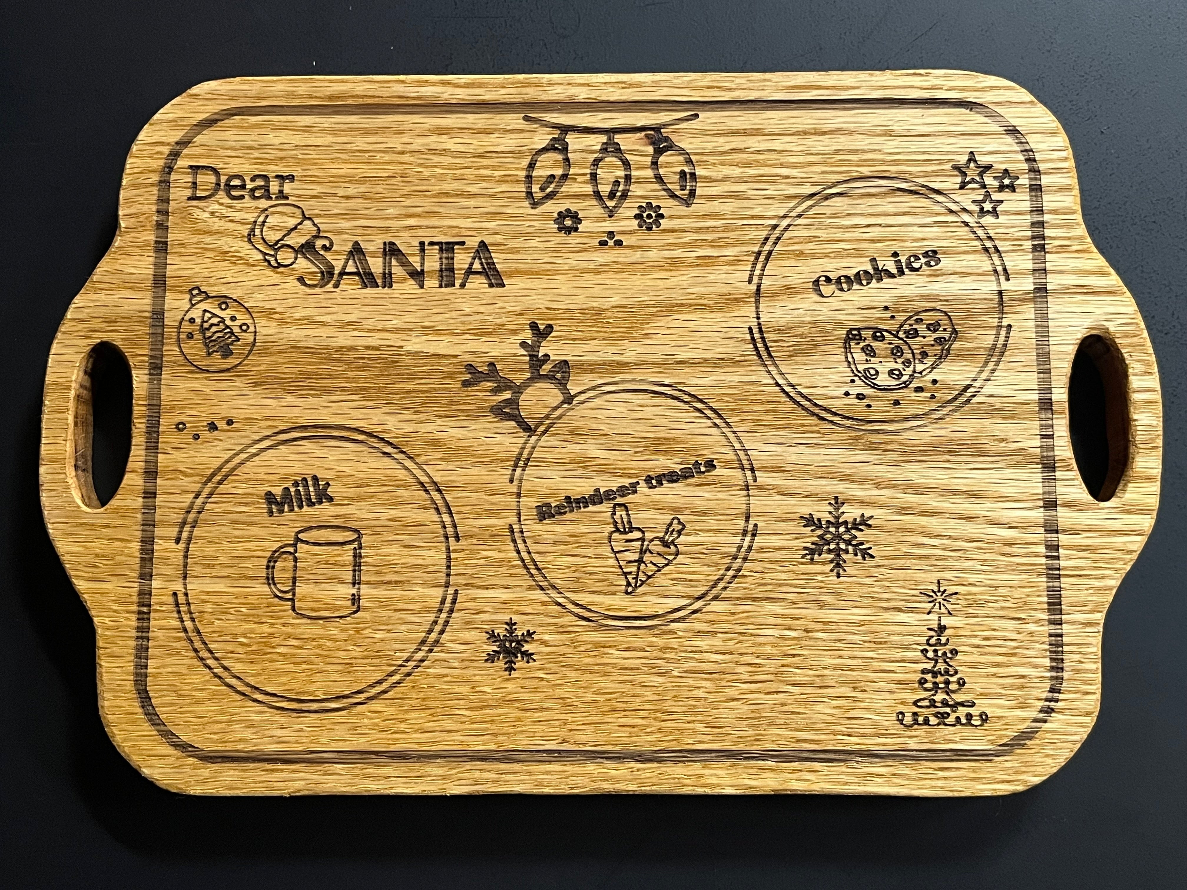 Santa Milk & Cookie Boards
