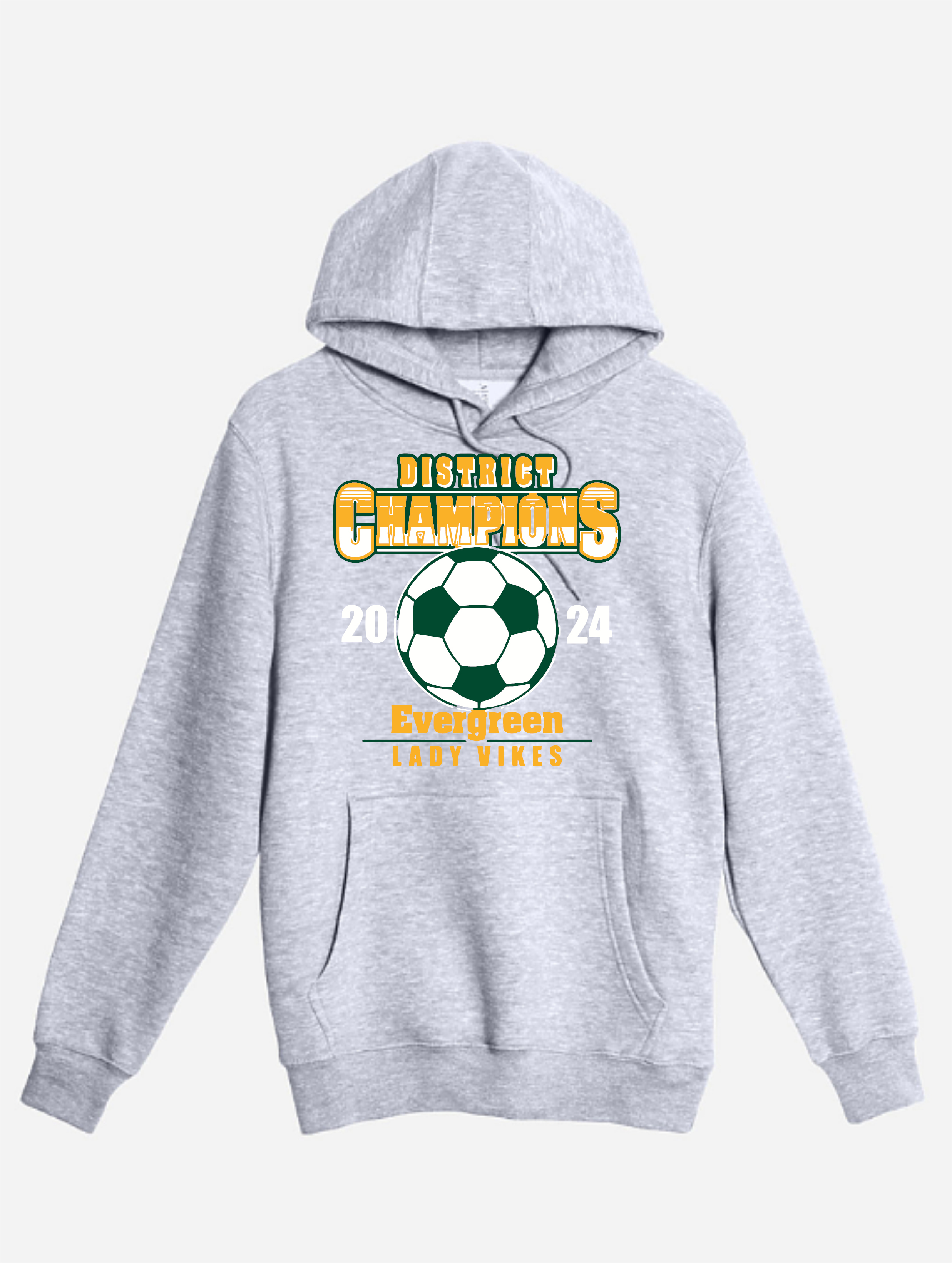 EVG Lady Vikes Soccer - District Champs Hood
