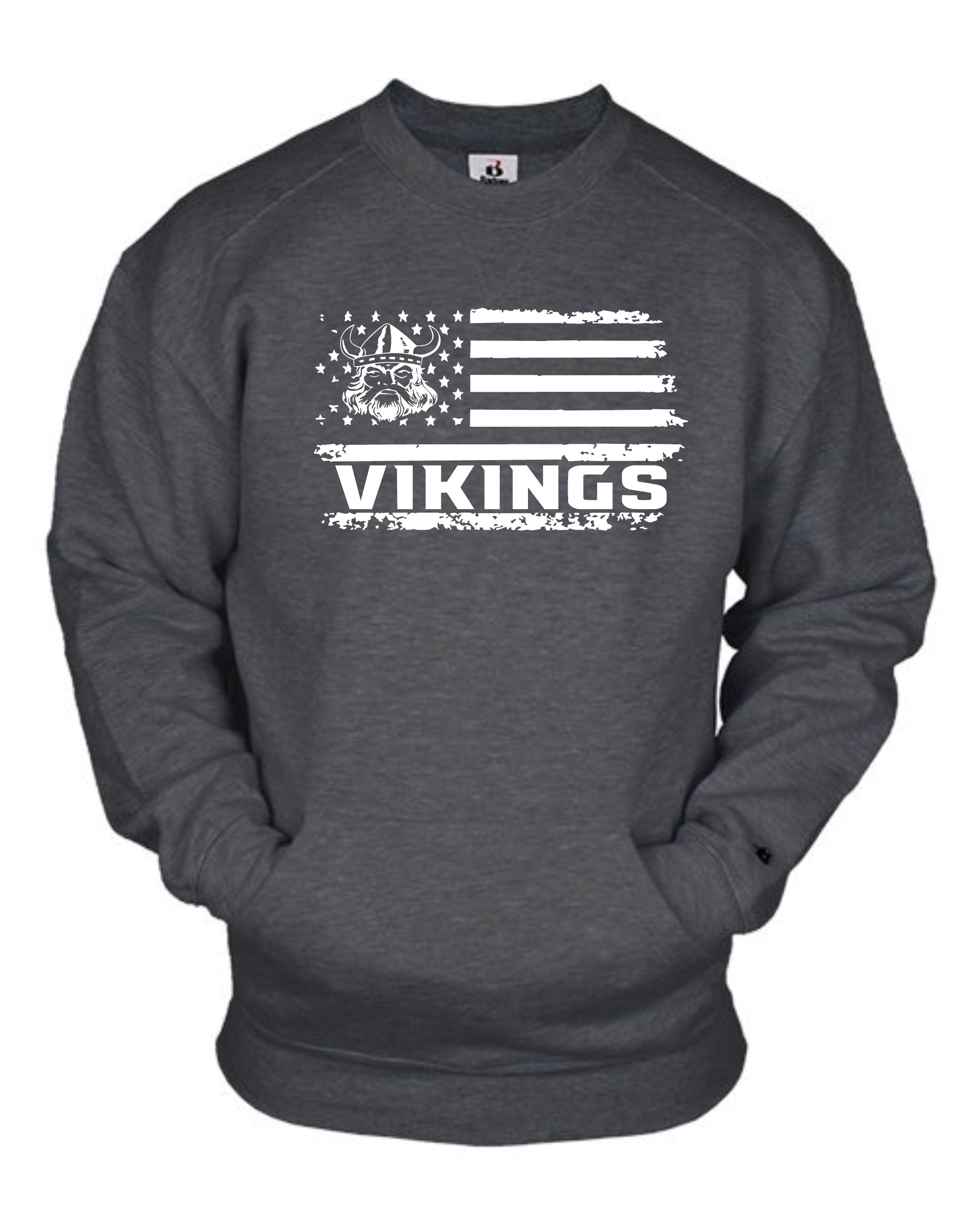 Evergreen Flag Crewneck - Badger