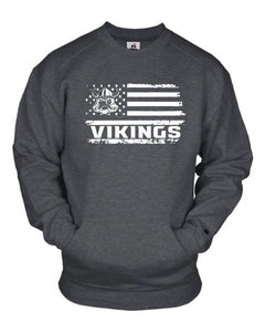 Evergreen Flag Crewneck - Badger