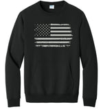Load image into Gallery viewer, Distressed Flag Crewneck w/ Pocket Adult Only
