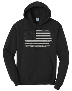 Distressed Flag Hoodie Youth & Adult