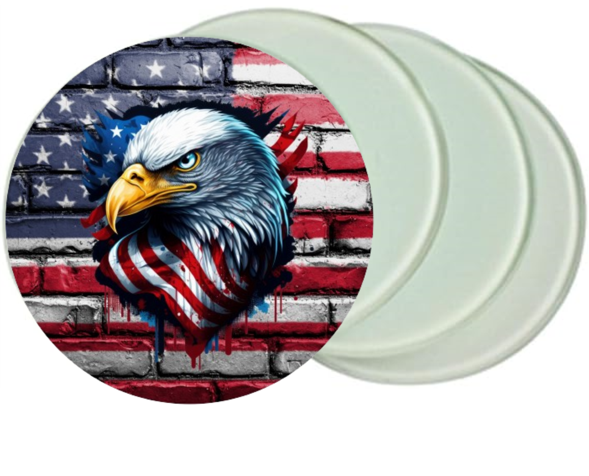 Round Glass Coaster set