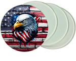 Load image into Gallery viewer, Round Glass Coaster set

