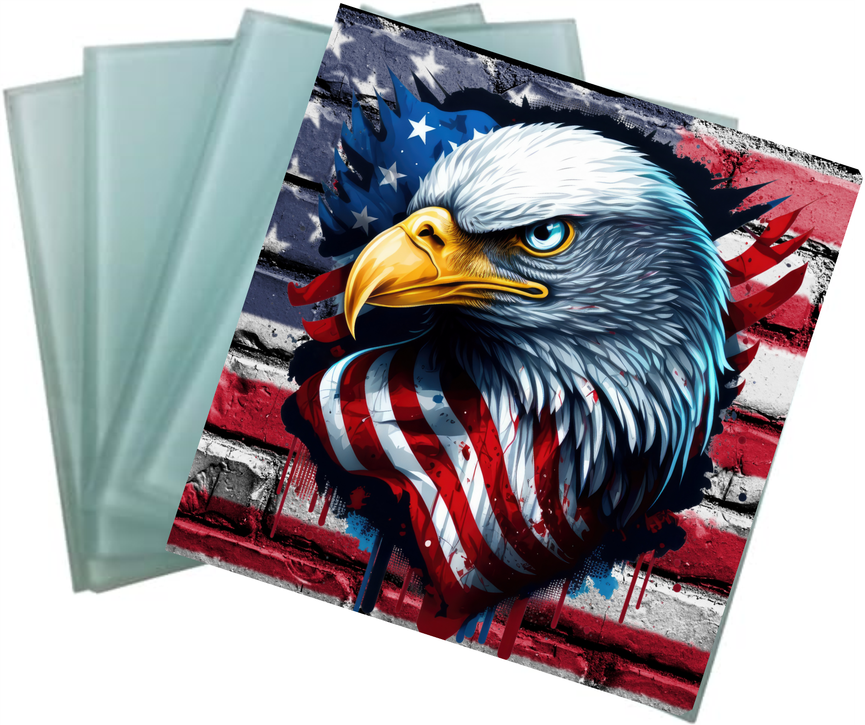 Square Glass Coaster set
