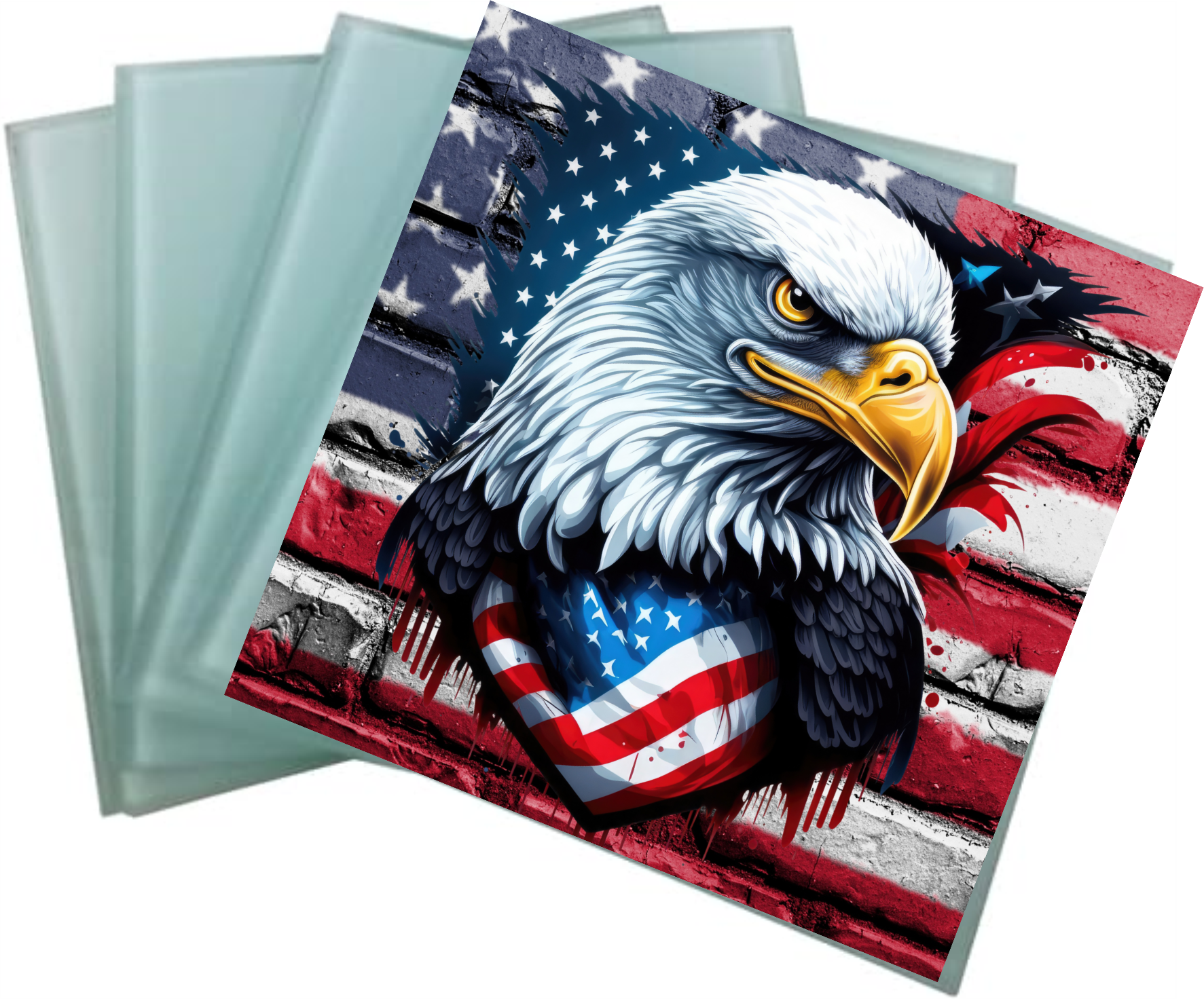 Square Glass Coaster set