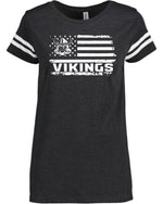 Load image into Gallery viewer, Evergreen Flag Women&#39;s Football Tee

