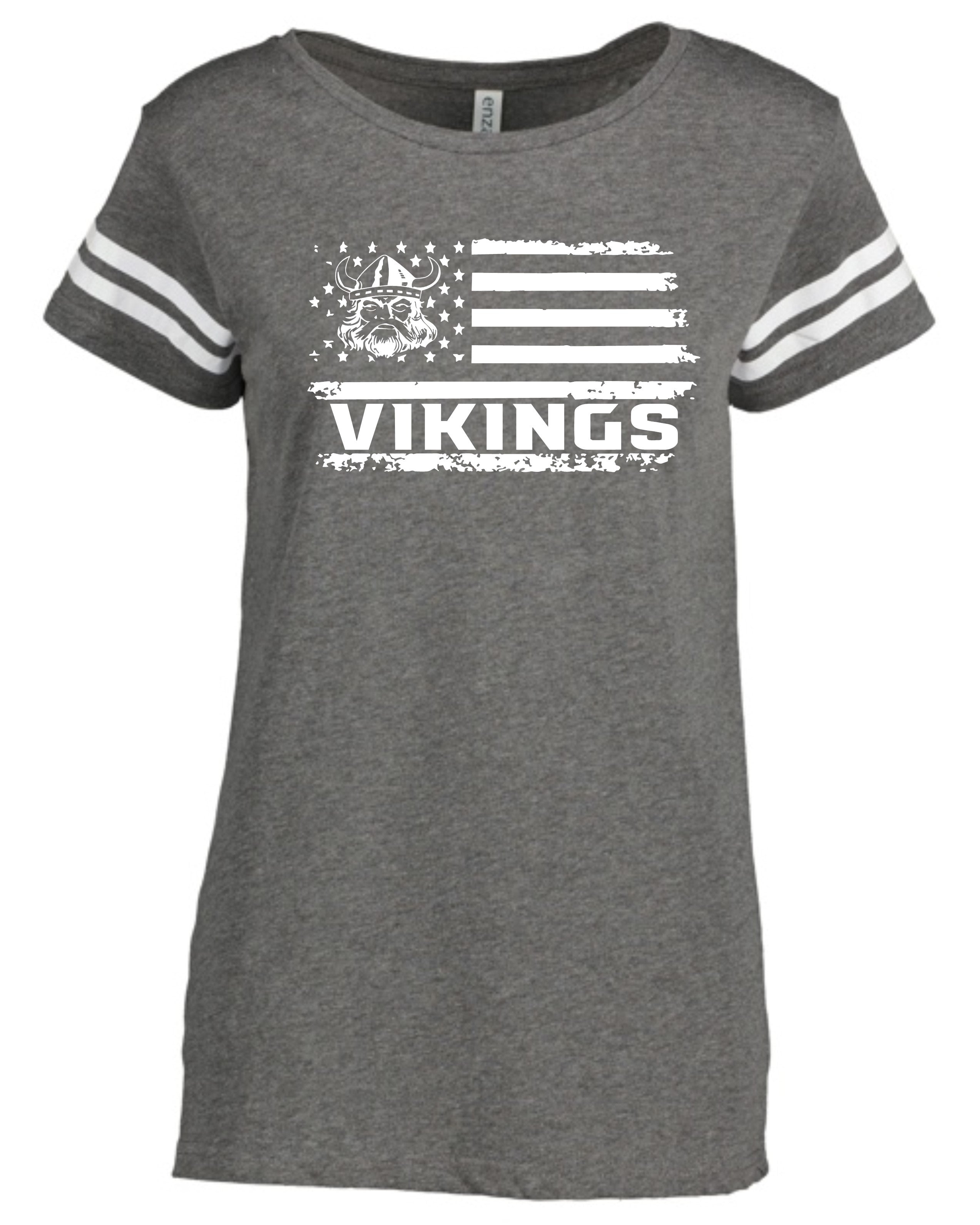 Evergreen Flag Women's Football Tee