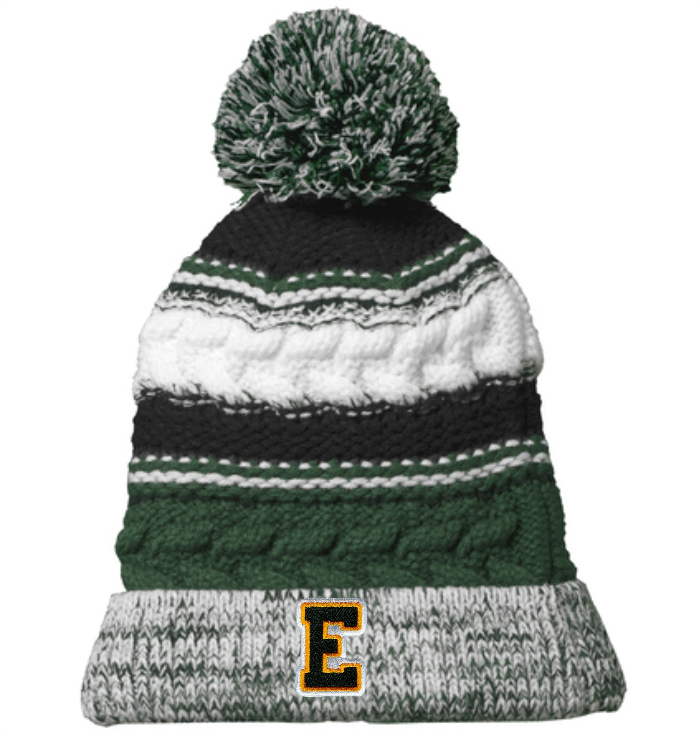 Evergreen Pom Pom Beanie Hat