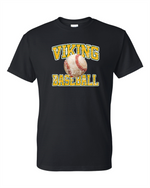 Load image into Gallery viewer, Youth Viking Baseball Distressed Gildan DryBlend Short Sleeve
