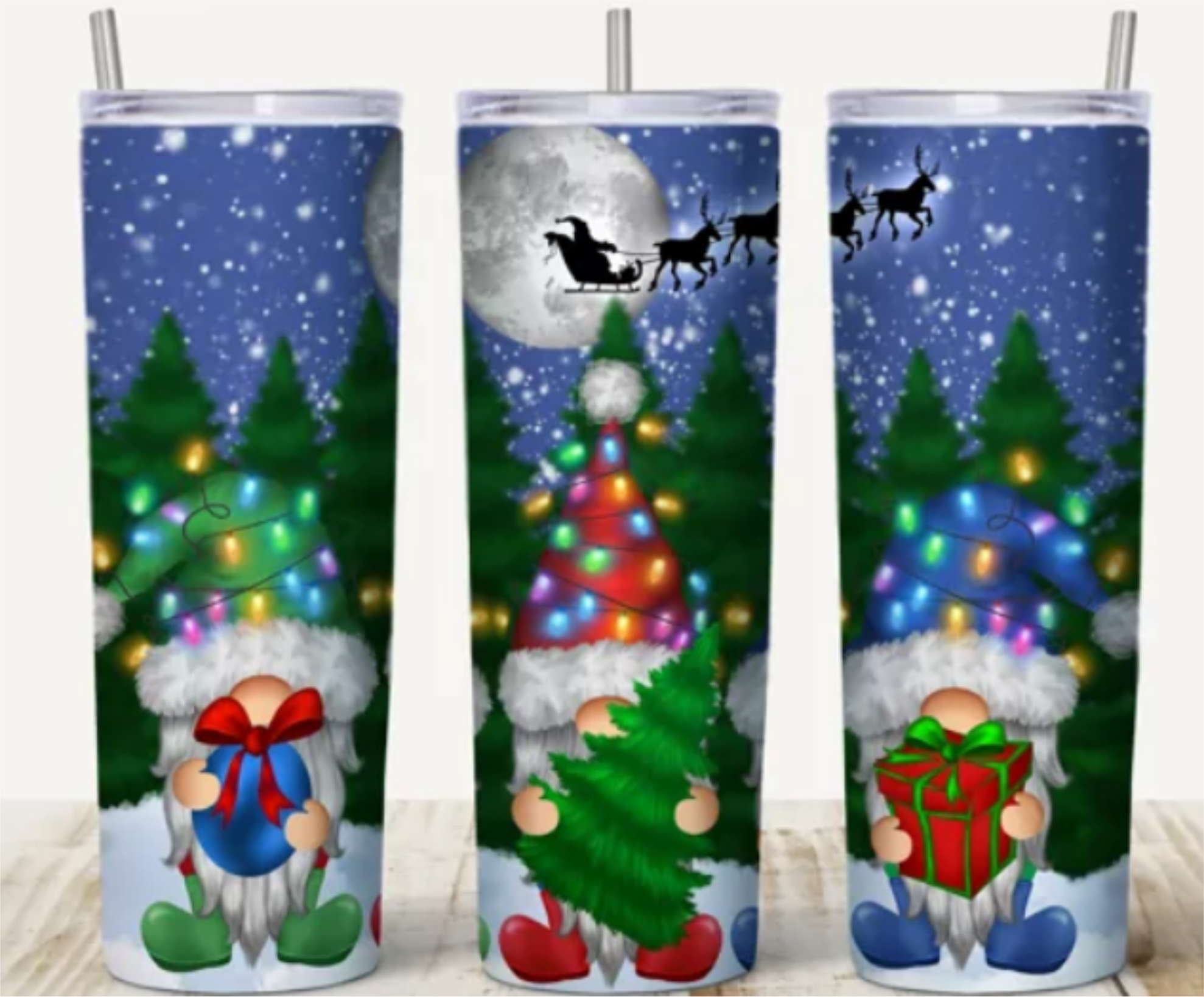 Christmas Gnomes 20oz tumbler