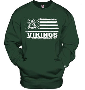 Evergreen Flag Crewneck - Badger