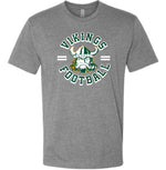Load image into Gallery viewer, Vikings Football w/ Viking Head - YOUTH -
