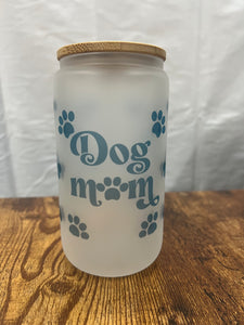 16oz Frosted Glass mug