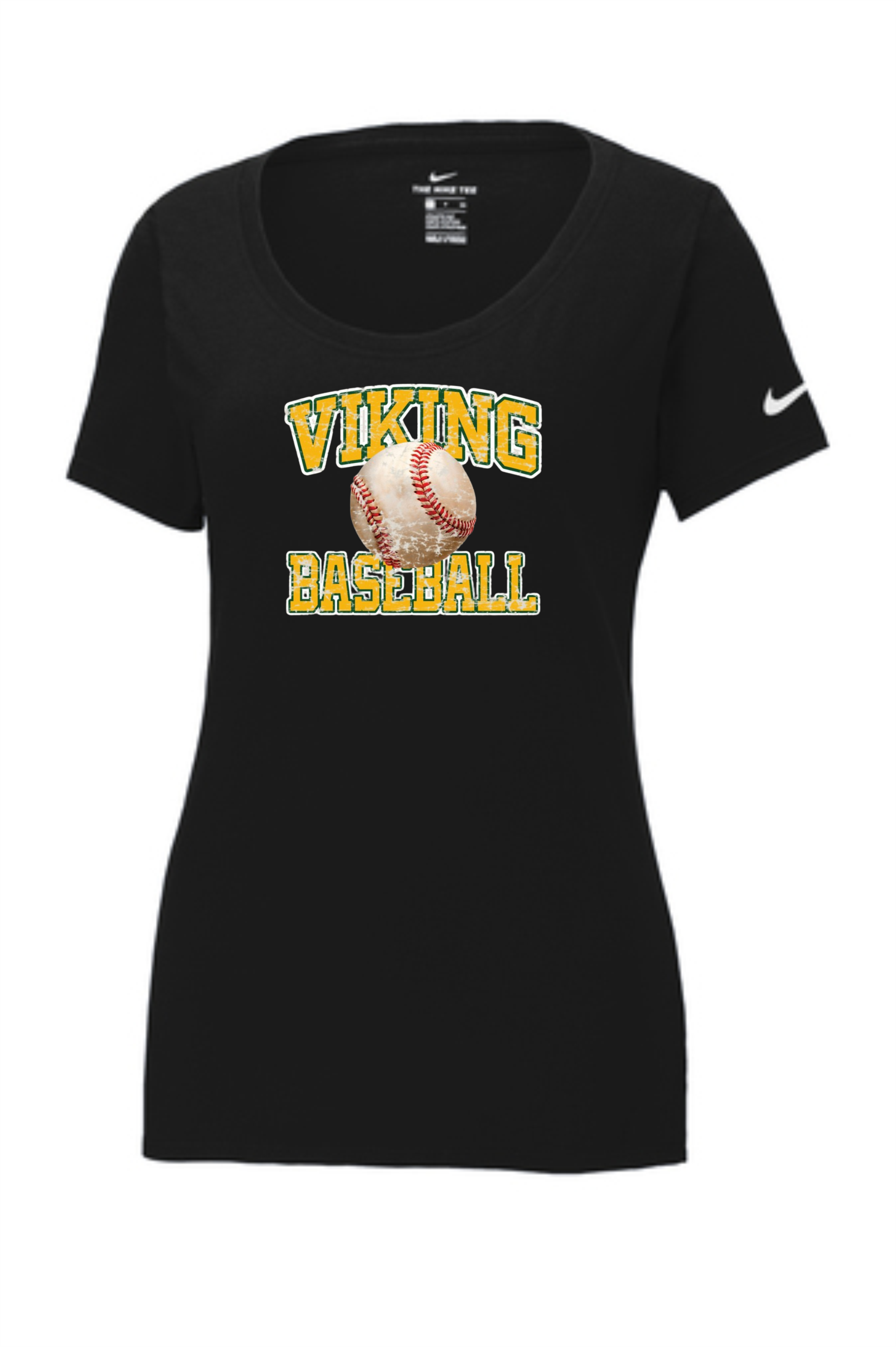 Viking Baseball Distressed Nike Dri-FIT Cotton/Poly Tee