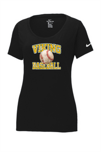 Viking Baseball Distressed Nike Dri-FIT Cotton/Poly Tee