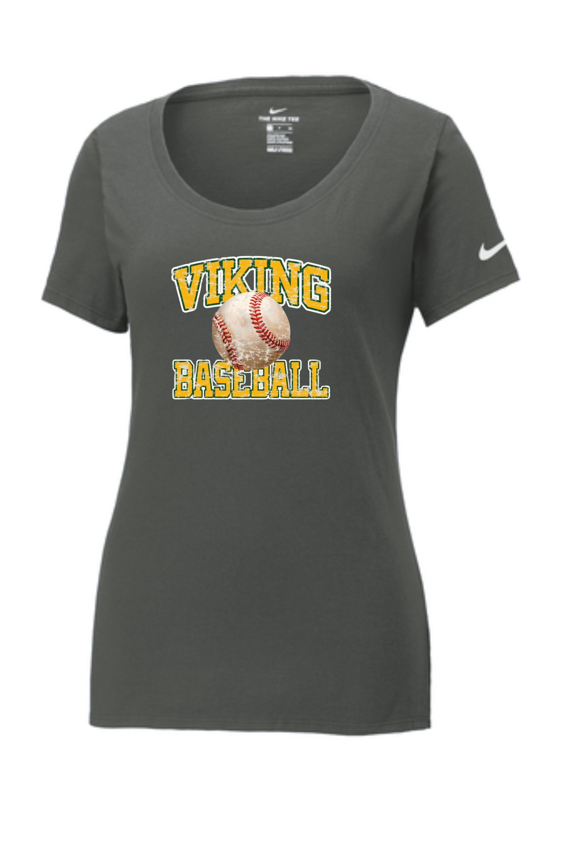 Viking Baseball Distressed Nike Dri-FIT Cotton/Poly Tee