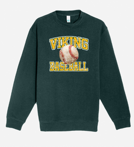 Viking Baseball Distressed L7 Crewneck