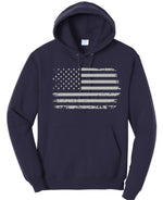 Load image into Gallery viewer, Distressed Flag Hoodie Youth &amp; Adult
