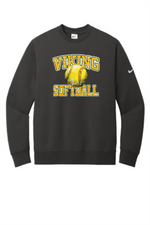 Load image into Gallery viewer, Viking Softball Distressed Nike Club Fleece Crew
