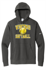 Load image into Gallery viewer, Viking Softball Distressed Nike Club Fleece Hoodie
