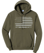 Load image into Gallery viewer, Distressed Flag Hoodie Youth &amp; Adult
