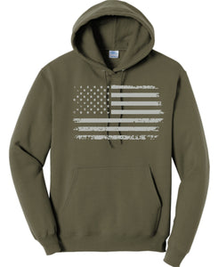 Distressed Flag Hoodie Youth & Adult
