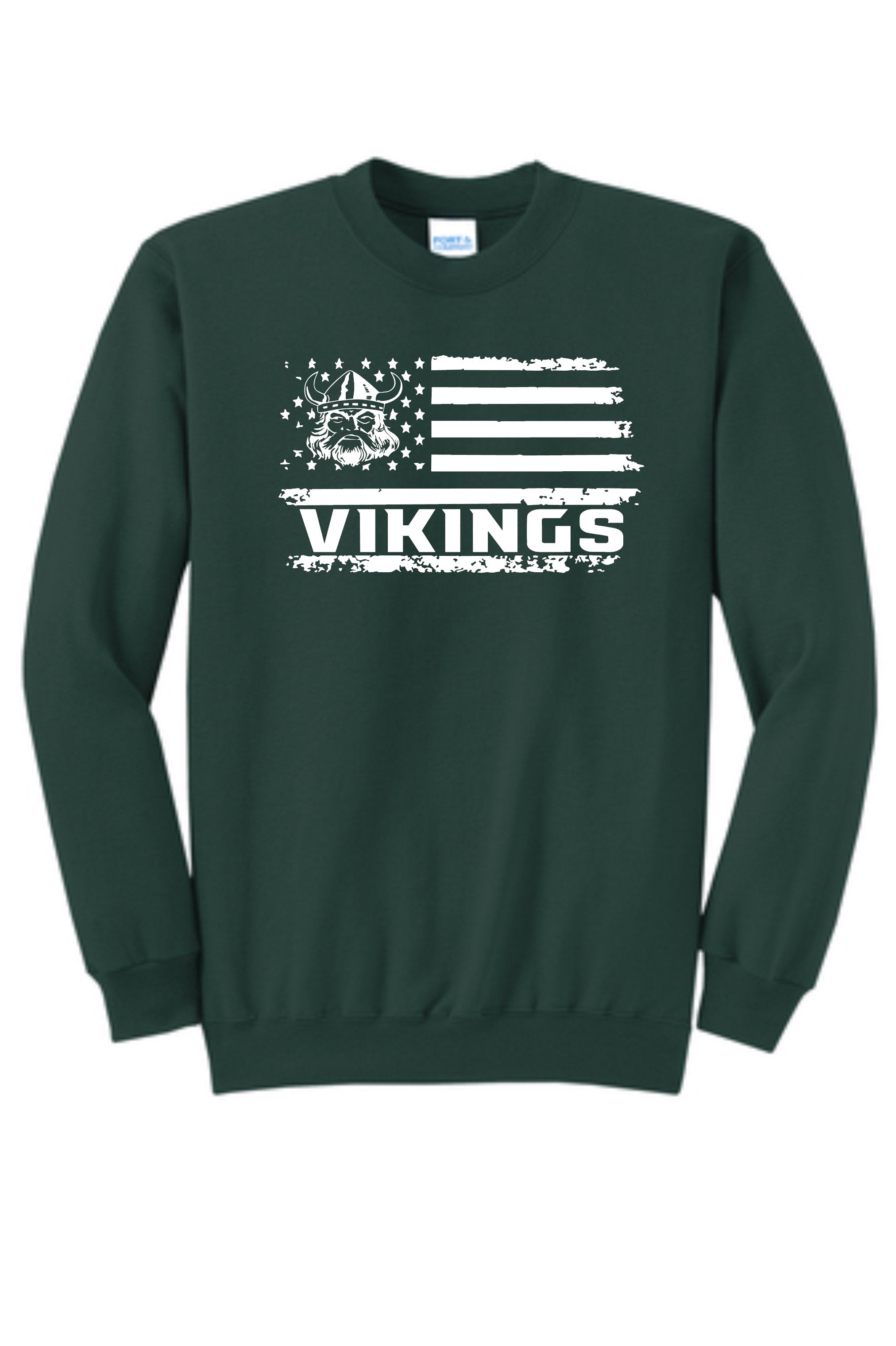 Evergreen Flag Crewneck - Port & Company