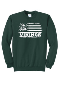 Evergreen Flag Crewneck - Port & Company