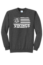 Load image into Gallery viewer, Evergreen Flag Crewneck - Port &amp; Company
