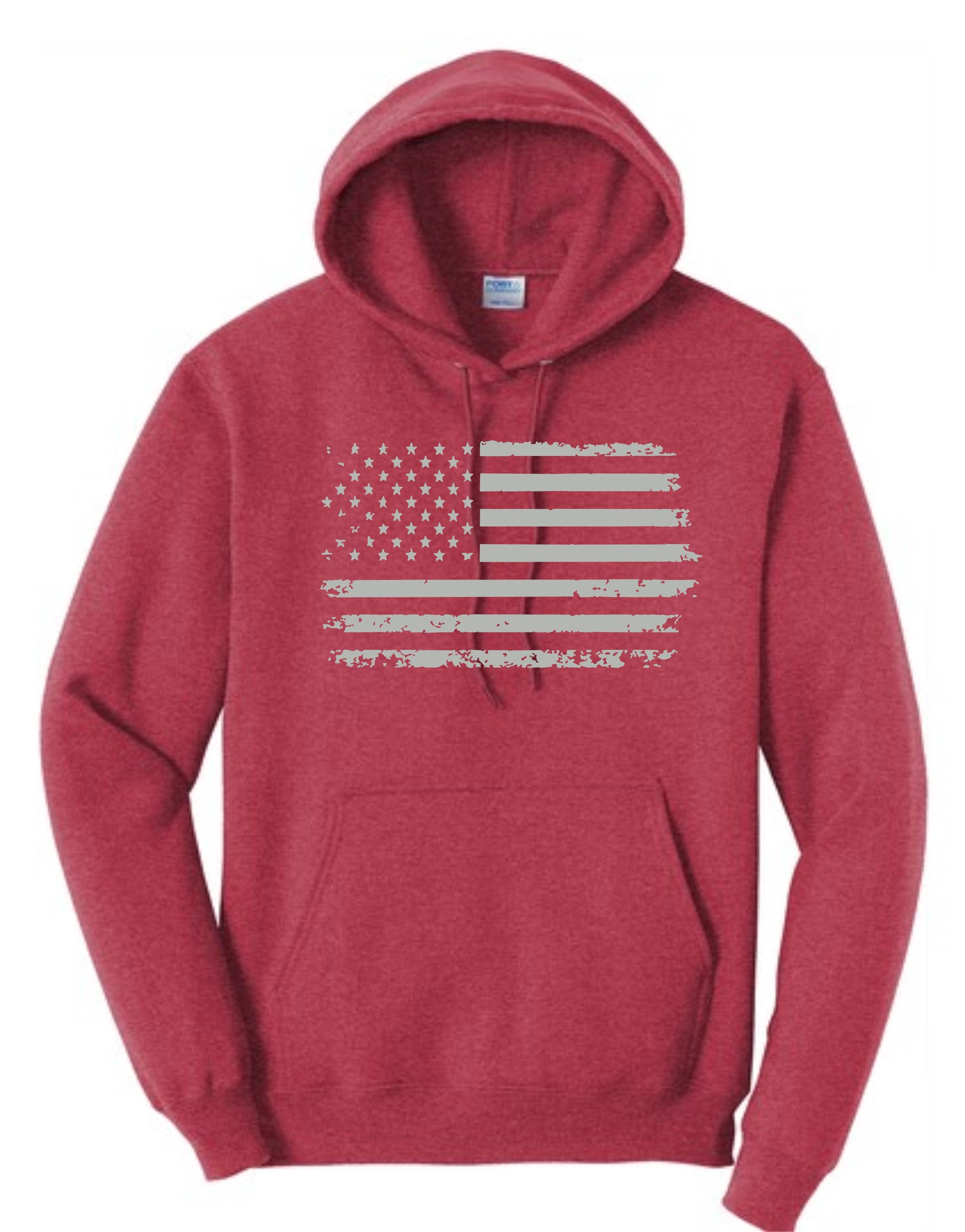 Distressed Flag Hoodie Youth & Adult