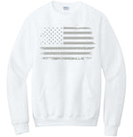 Load image into Gallery viewer, Distressed Flag Crewneck w/ Pocket Adult Only
