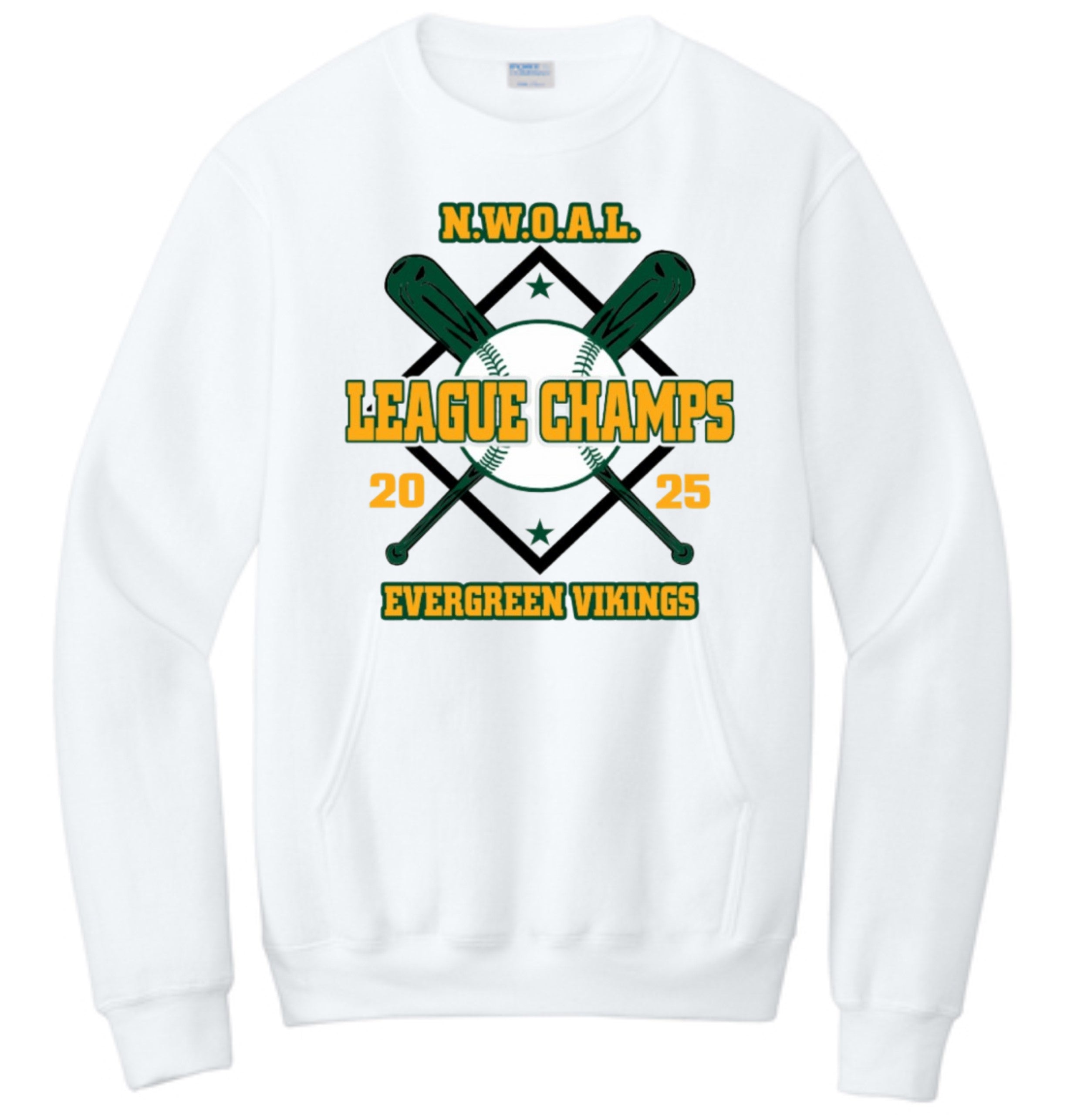 Evergreen Baseball NWOAL League Champs Gear -  ADULT -