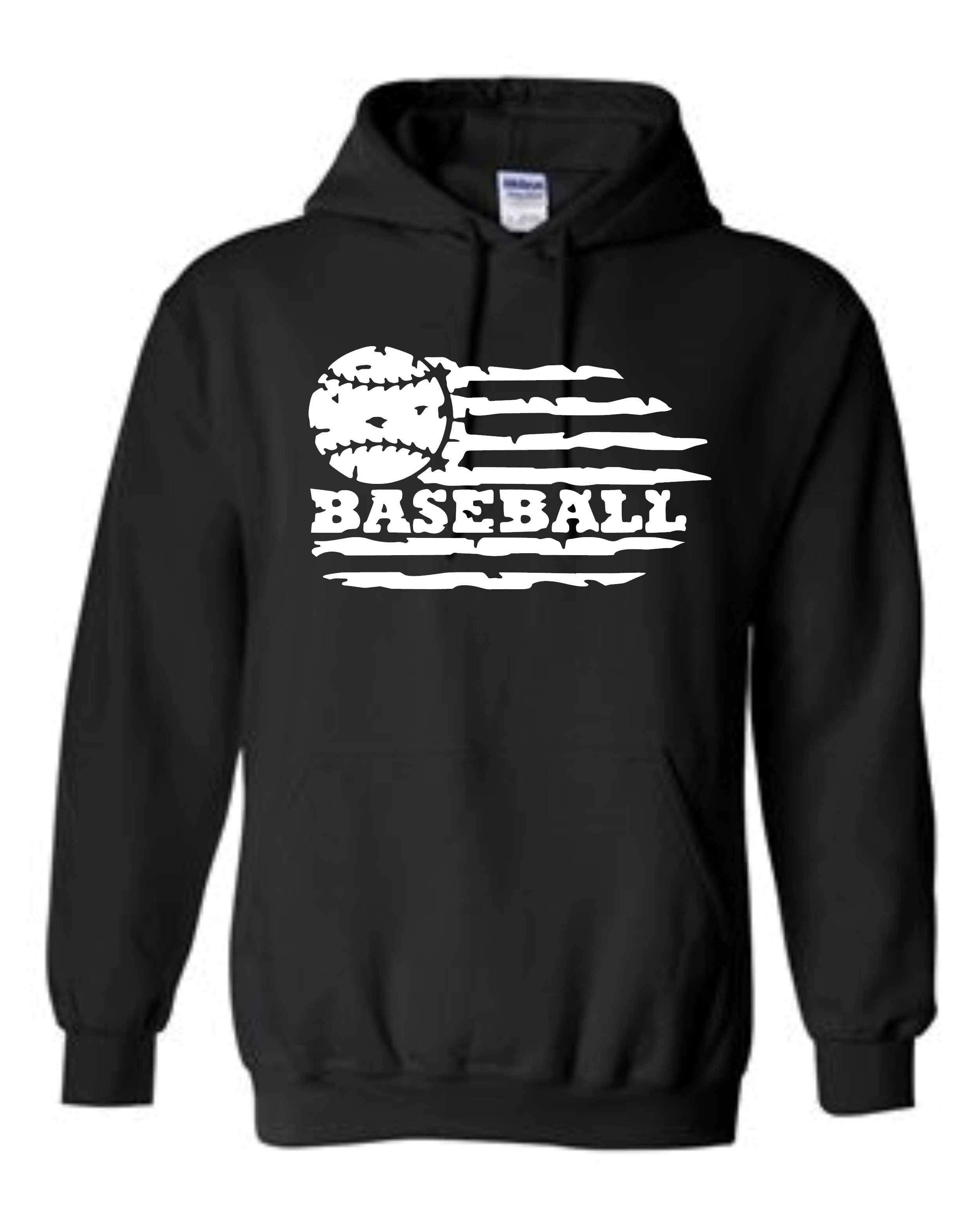 Baseball with flag