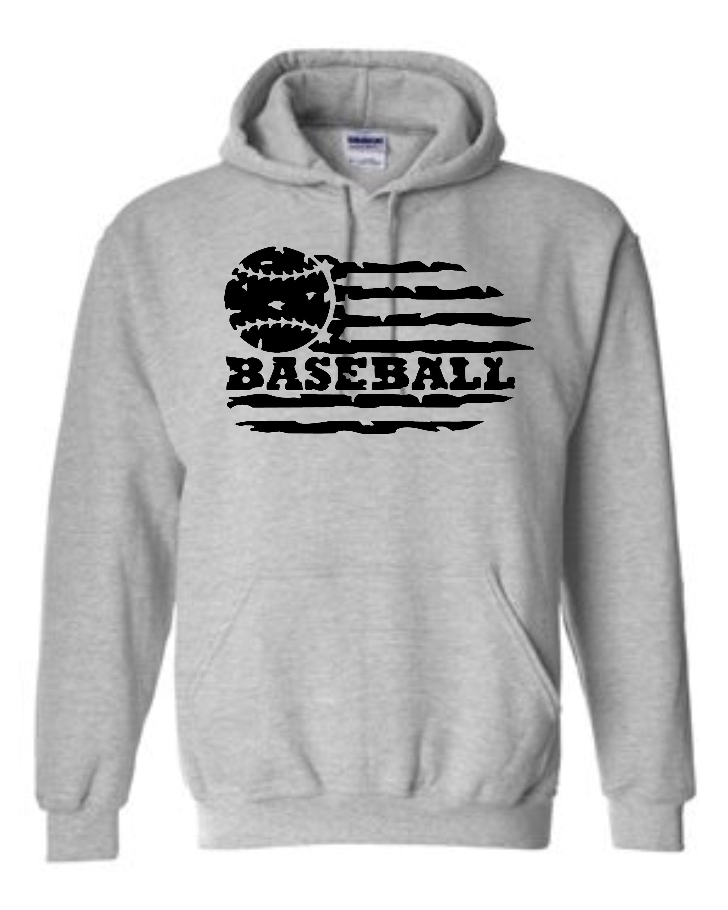Baseball with flag