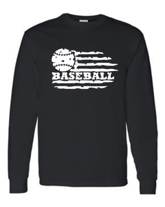 Baseball with flag