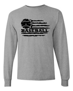 Baseball with flag