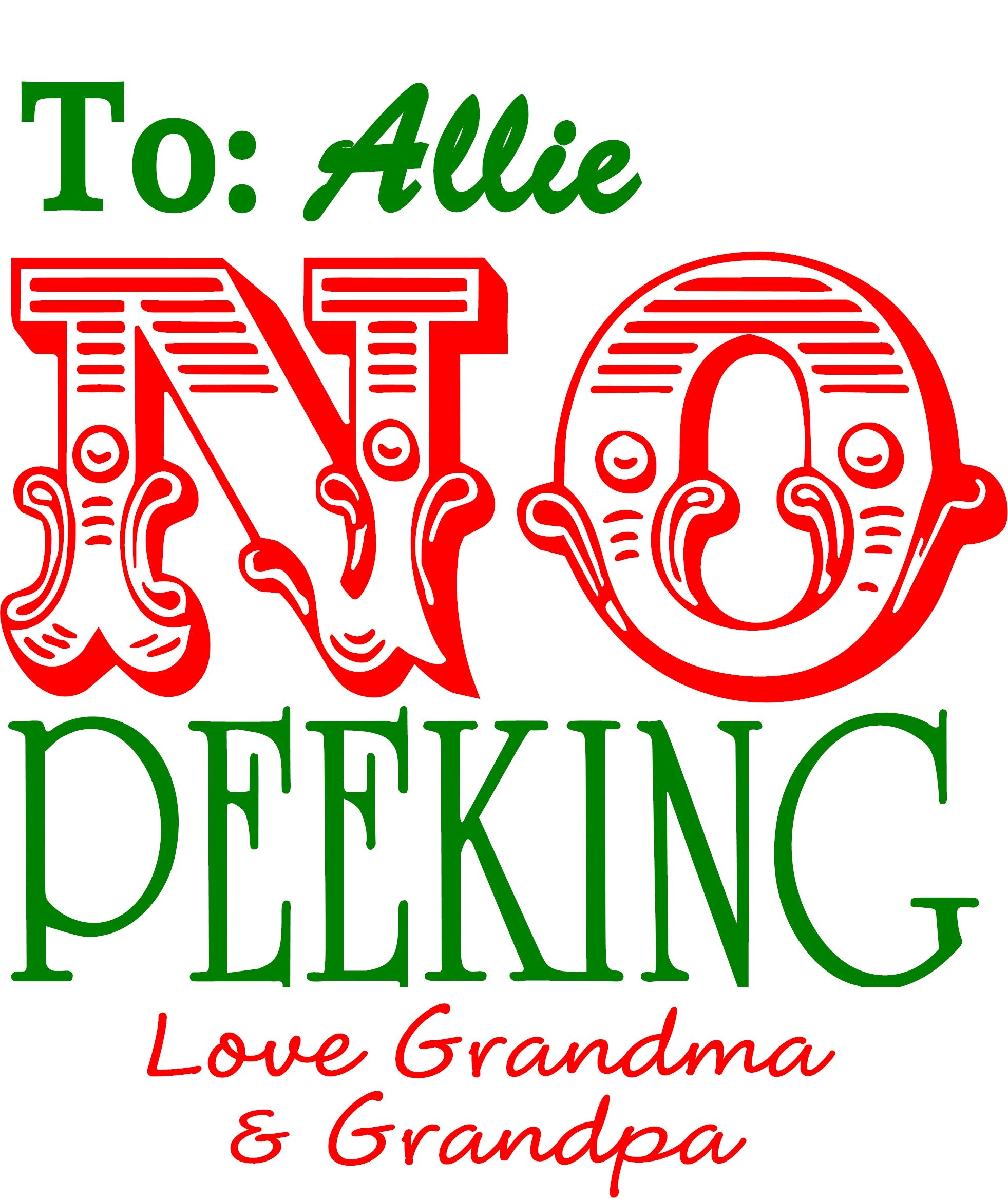 Personalized gift bags