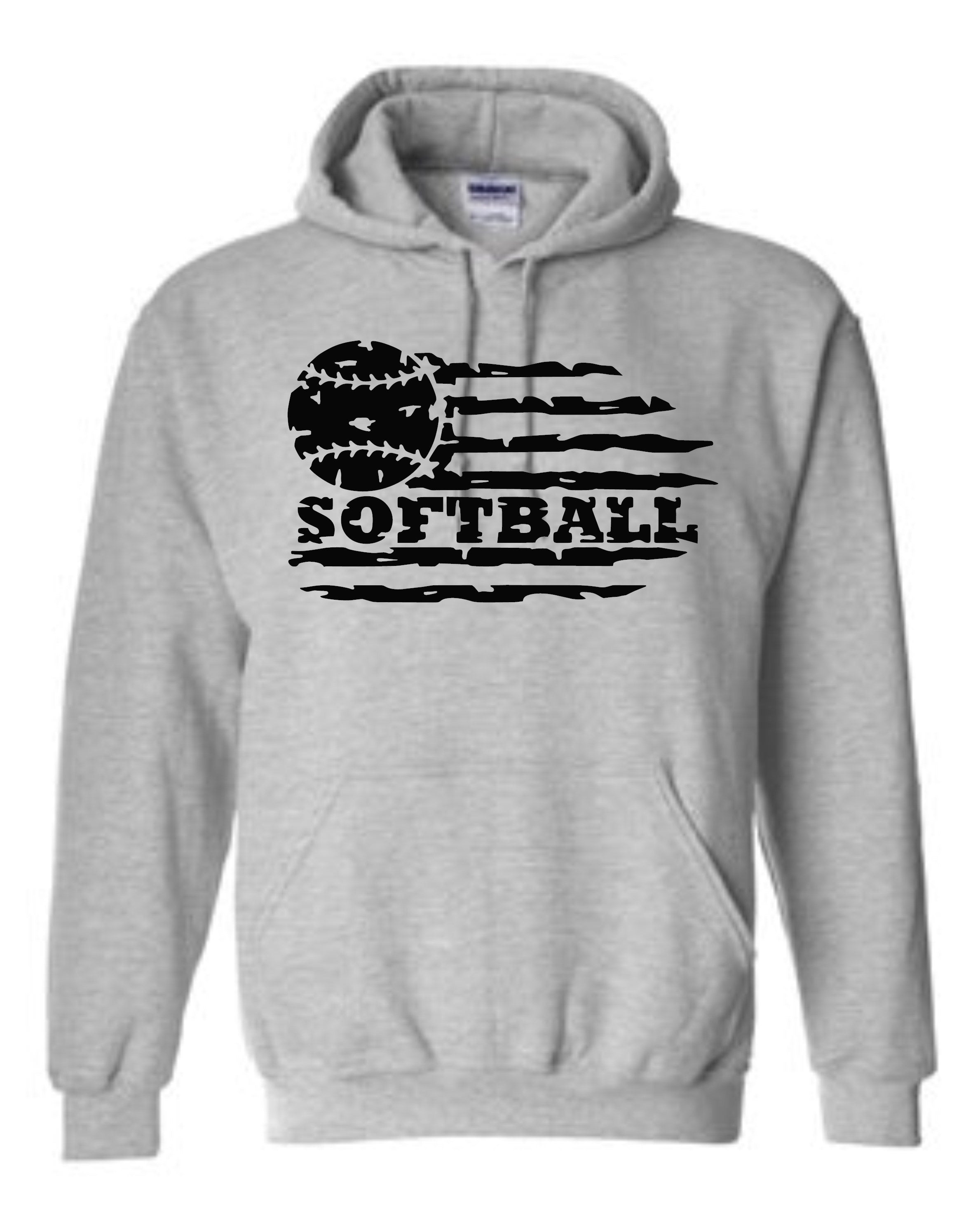 Softball with flag