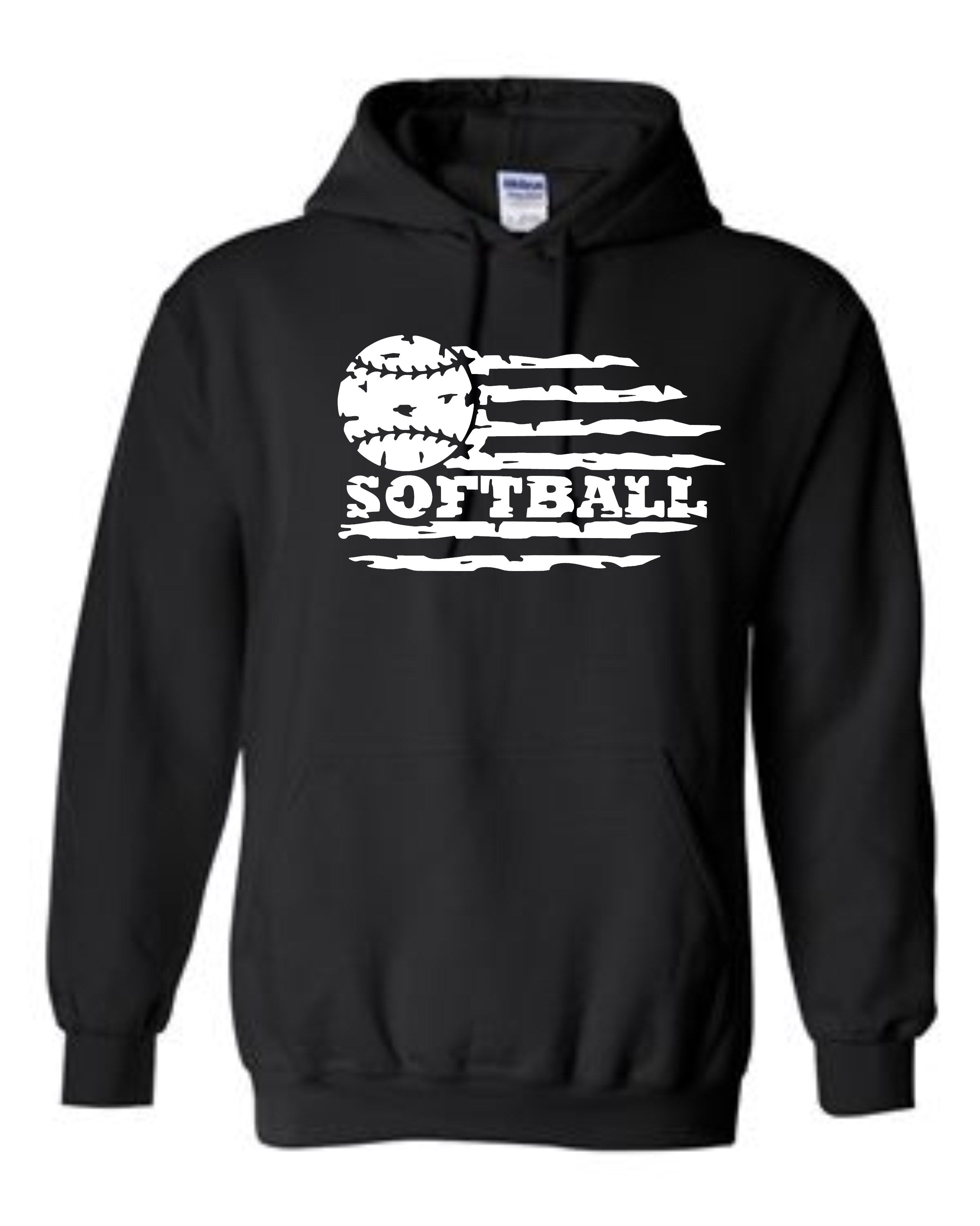 Softball with flag