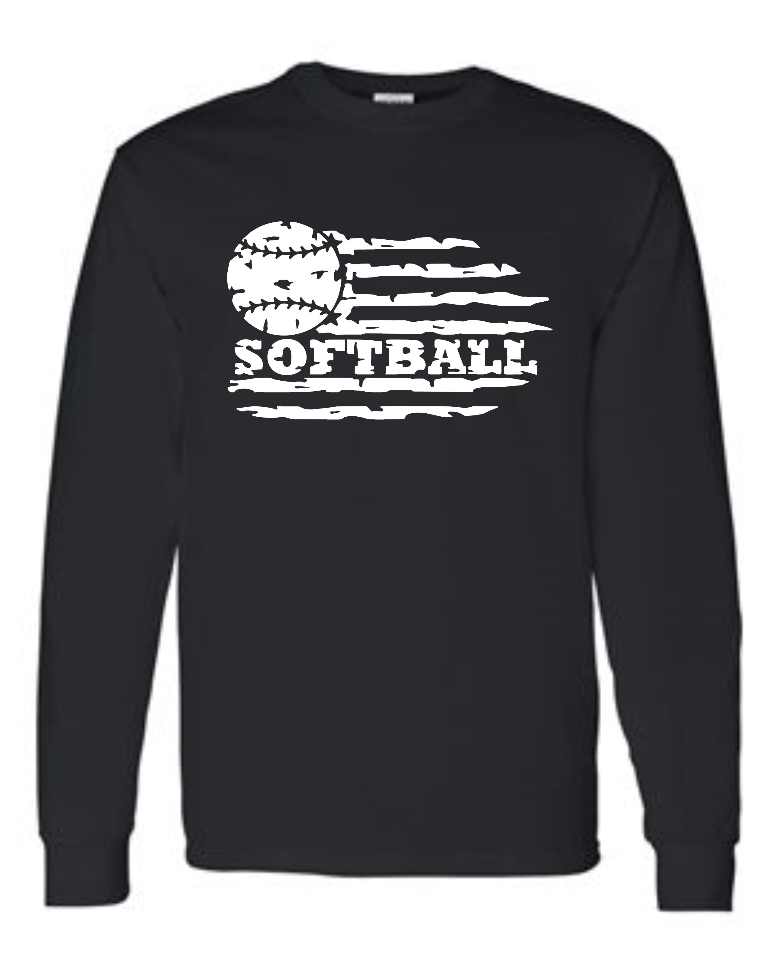 Softball with flag