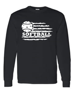 Softball with flag