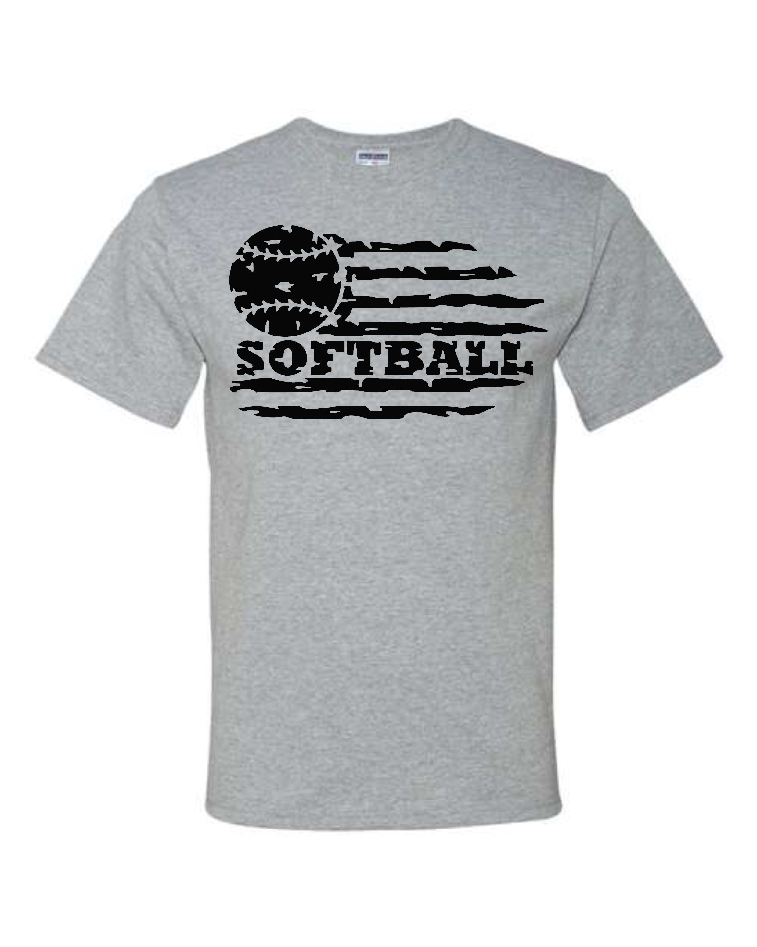 Softball with flag