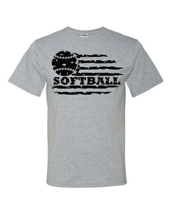 Softball with flag