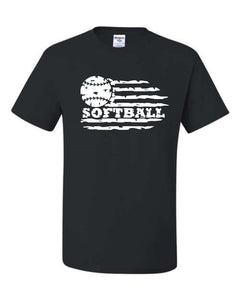 Softball with flag
